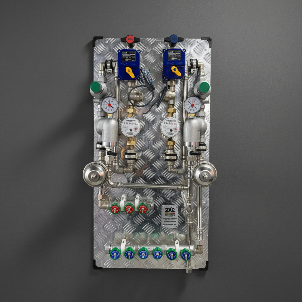 Готовый коллекторный узел водоснабжения SU0024