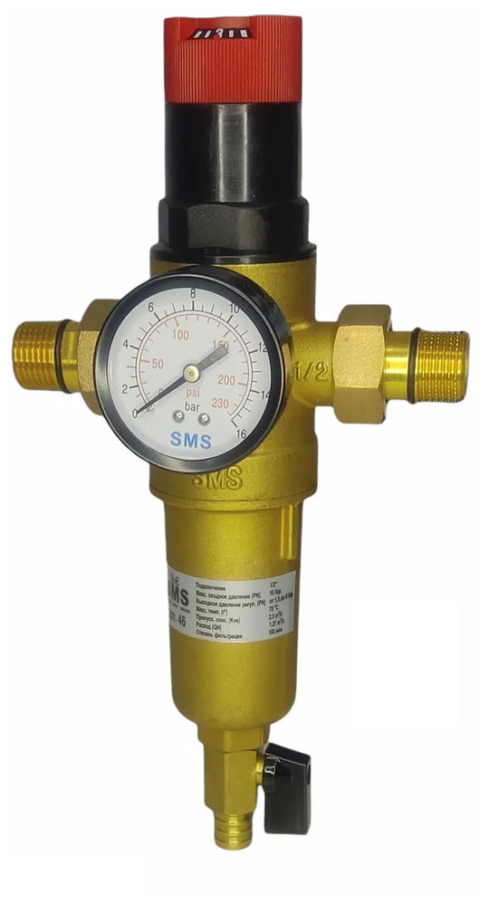 Фильтр самопромывной с редуктором SMS